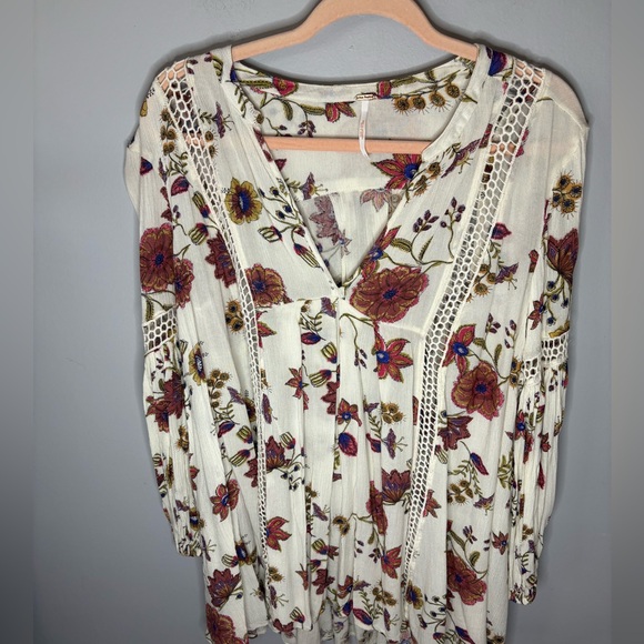 Free People Just The Two Of Us Printed Shift Tunic Small - Picture 5 of 7